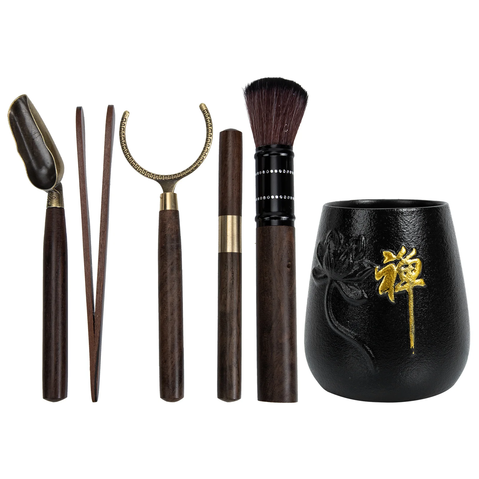 

1 Set Tea Service Tool Tea Ceremony Accessories Matcha Whisk Set Kung Fu Tea Tool Tea Fork and Spoon Loose Tea Scoops