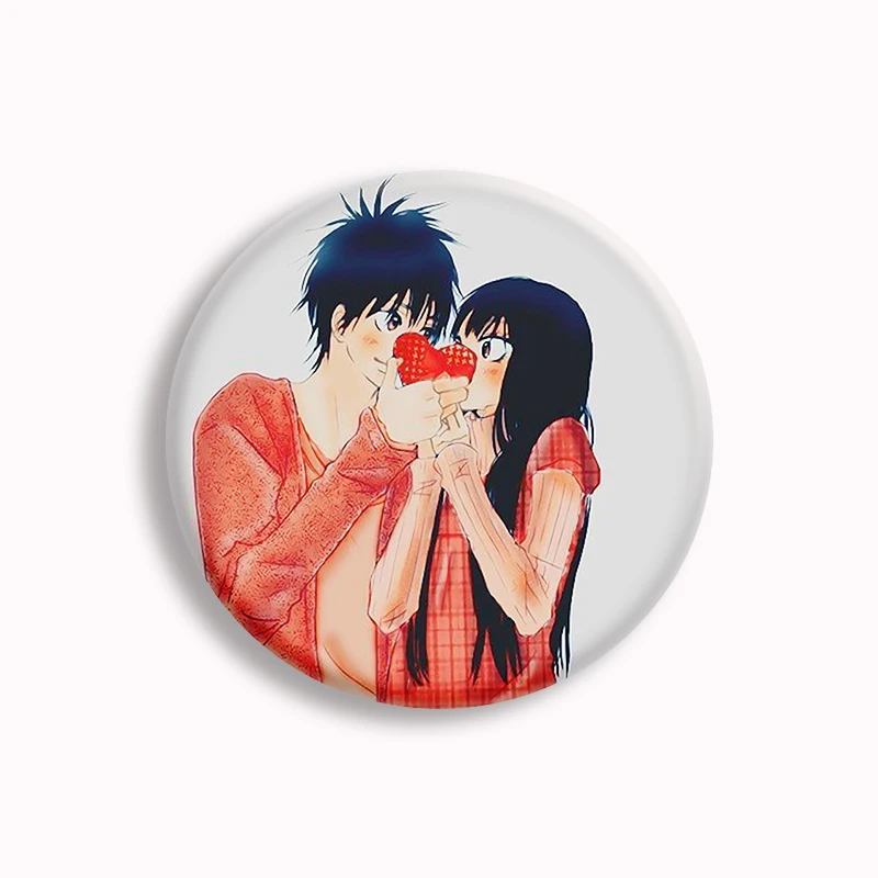 Фото Аниме Kimi Ni Todoke Кнопка булавка Kuronuma Sawako Kazehaya Shouta мультфильм девушка манга брошь значки сумка Декор парные влюбленные подарки №5
