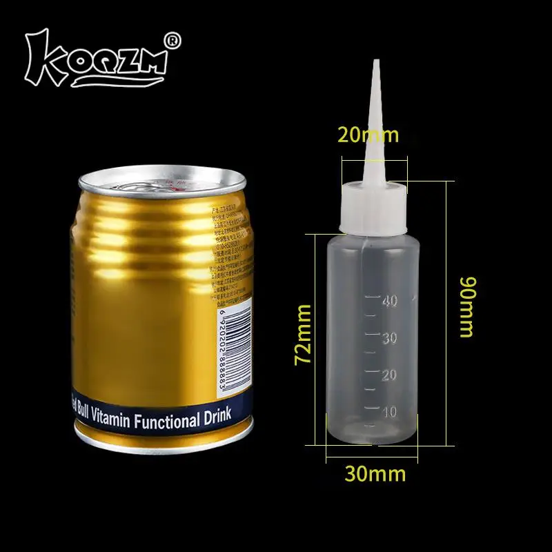 

5 шт., белые пластиковые бутылочки-аппликаторы 40/100 мл