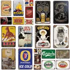 Винтаж пива металлическая табличка металлическая Плакаты жестяной знак паба металлическая пластина Настенный декор для Бар Паб Club человек пещера декоративные тарелки