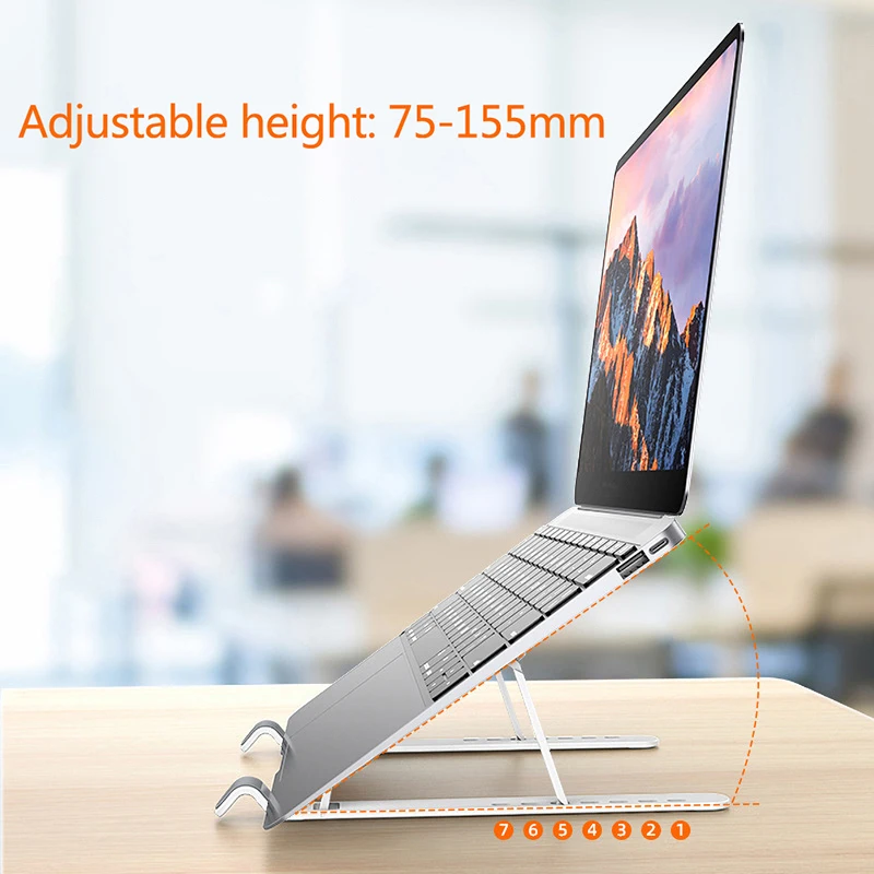

1pcs Foldable Laptop Stand Portable Notebook Stand for Macbook Pro DELL HP