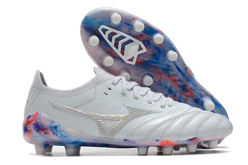 

Original Mizuno Creation MORELIA NEO III Knitting FG Men's Shoes Sneakers Mizuno Sports Shoes White/Sliver Color Size Eur 40-45