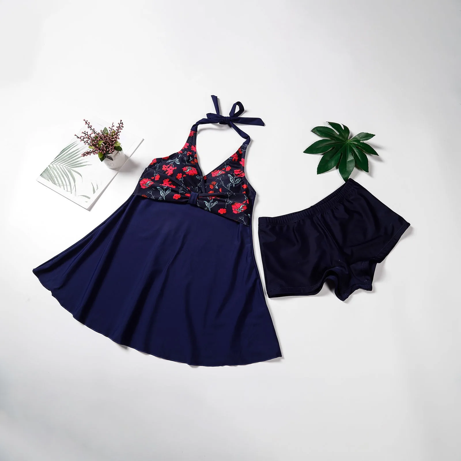 Женские дизайнерские купальники с высокой талией бикини принтом волнистых