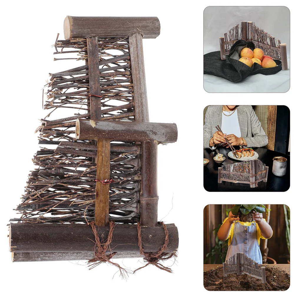 

Fence Decor Plate Decorations Sushi Decoration Tea Table Screen Mini Bamboo Garden Sashimi Japanese Diy Ornament Accessory