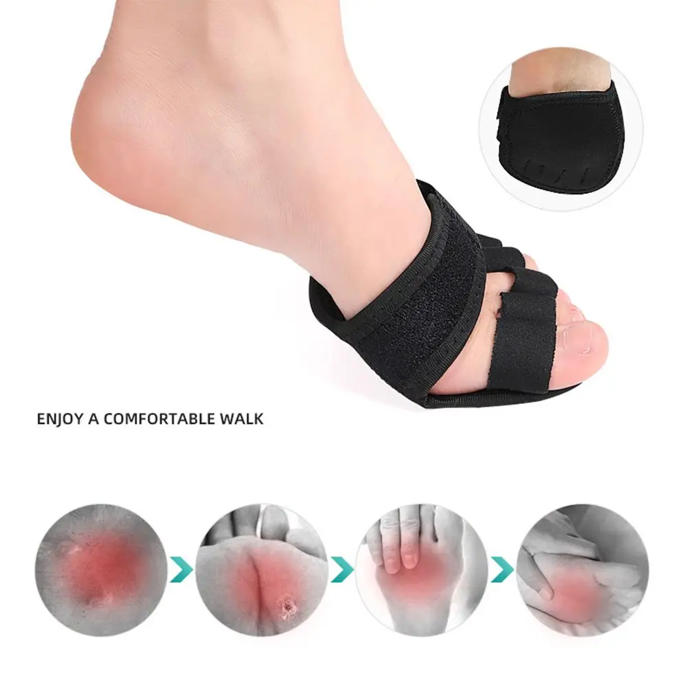 

1Pair Comfortable Invisible Socks Half Insoles Pain Relief Foot Care Non-Slip Forefoot Pad Toe Socks
