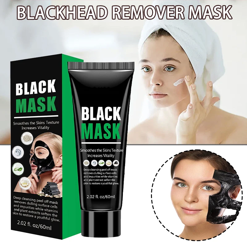 

Blackhead Remover Mask Peel Off Charcoal Deep Cleansing Face Black Mask Facial Shrink Pores Acne Black Head Removal Cream