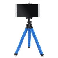 2022 mini tripod light flexible table stand sponge extendable tripode phone holder vlog selfie stick for camera cellphone iphone