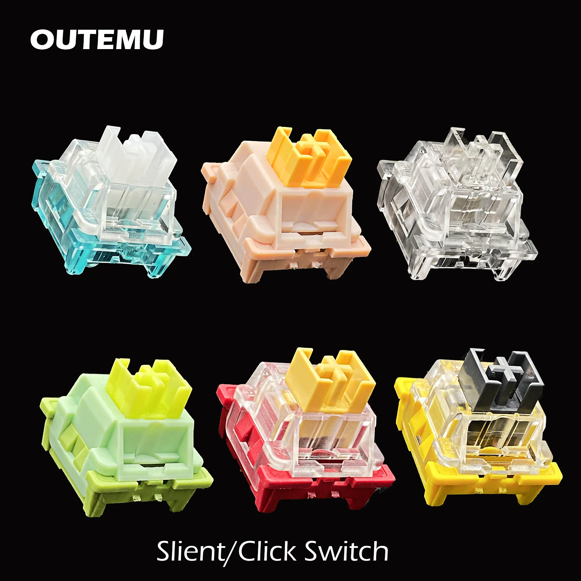 

Механическая игровая клавиатура Outemu, 3-контактная, линейная, тактильная, бесшумная, светодиодная подсветка RGB, настраиваемый переключатель ...