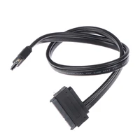 new dual power sa 009 22pin sata to power esata usb 12v 5v 2 in 1 data cable hard drive cable accessories cable adapter