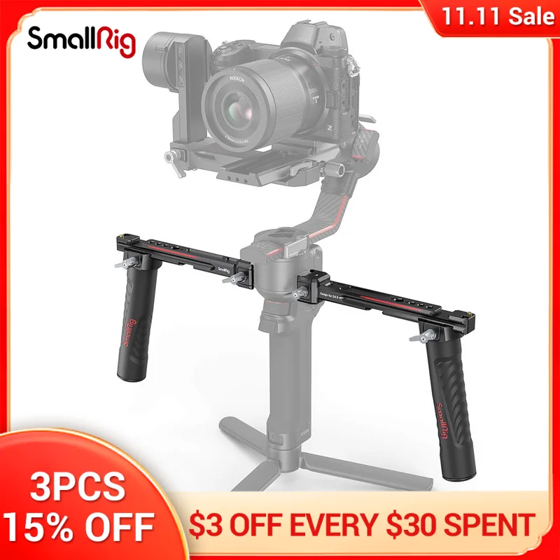 Tanie SMALLRIG Regulowany Uchwyt Podwójny Uchwyt Do DJI RS 2 /RSC 2/RS 3 / RS 3 Pro Gimbal Stabilizator Ręczny Monitor Do Montażu Ceny SMALLRIG Regulowany Uchwyt Podwójny Uchwyt Do DJI RS 2 /RSC 2/RS 3 / RS 3 Pro Gimbal Stabilizator Ręczny Monitor Do Montażu