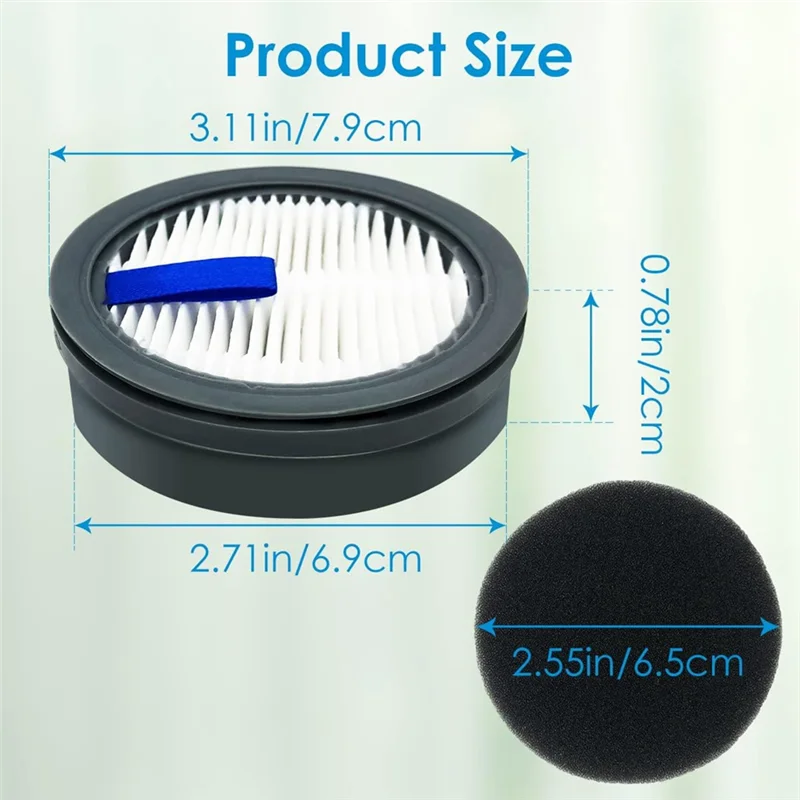 4 шт. HEPA-фильтр для Afoddon A200PRO/A200 orfeld-b08/C10A/C10G беспроводного пылесоса серии NEQUARE S12 S25 S26