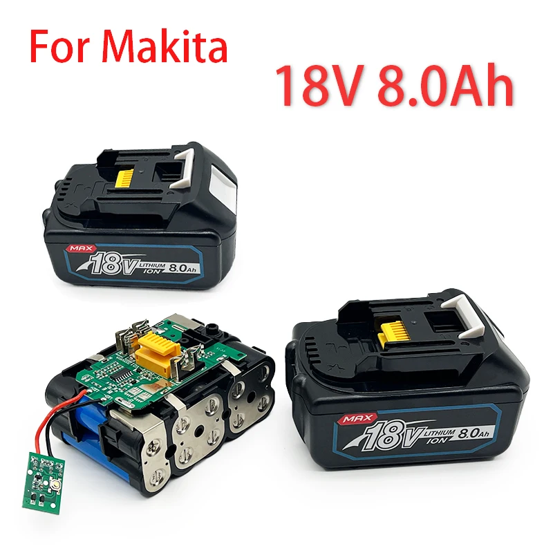

Перезаряжаемый литий-ионный аккумулятор для Makita, 18 в, 8000 Ач