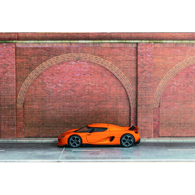 TW 1:64 CC850 Оранжевая литая диорама модель автомобиля Коллекция миниатюрных игрушек