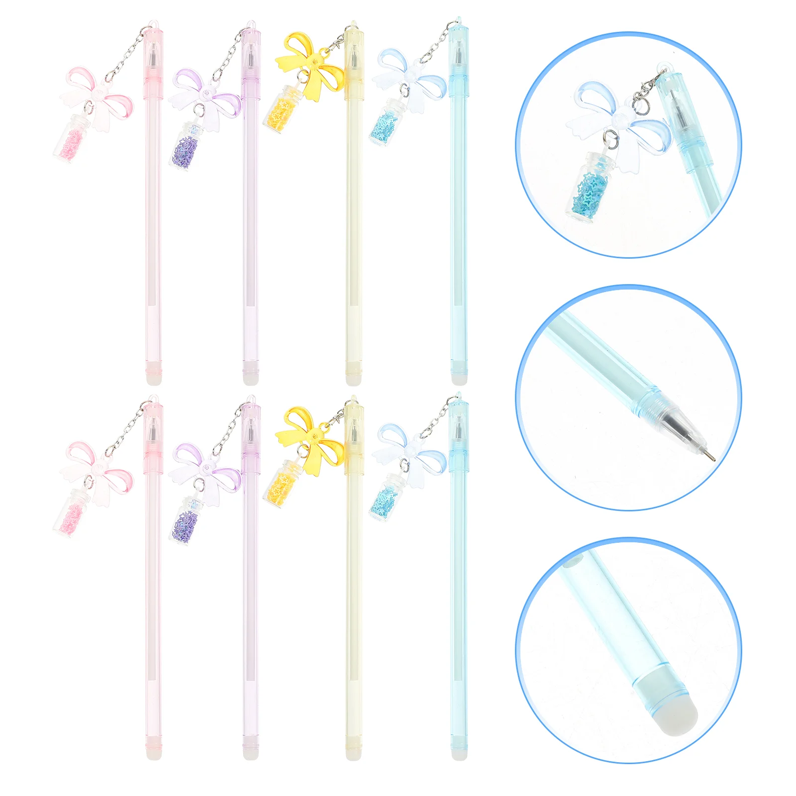 

8 Pcs Drift Bottle Pen Lovely Shaped Gel Student Signature Pens Adorable Kids Stationery Note Taking Pp Gift Girl Bulk