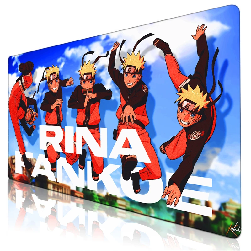 

Anime Mouse Pad Gaming Accessories Gabinete Gamer Keyboard Desk Mat Non-Slip Laptop Mousepad Kakashi Gaara Sasuke Design-Narutos