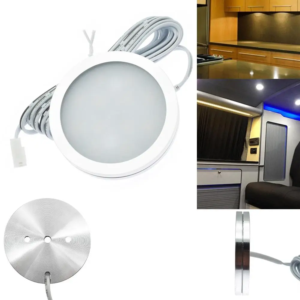 

Reading Light RV Roof Light Motor Home Trailer Cargo Boat For RV 12V DC 2W 59.1*8.2mm Fast Recessed Mount Design