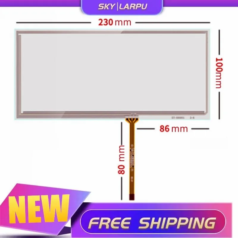

10 Pcs New 8.8''Inch 4 Wire Resistive Touch Screen for BMW Car GPS Handwriting Touchscreen Panel Glass 230mm*100mm Free Shipping