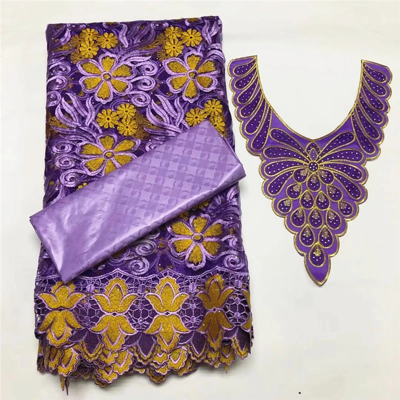 

Французская кружевная ткань, Африканский Тюль с вышивкой, кружевной подходящий к базину Набор для женского платья 2,5 + 2,5 ярдов