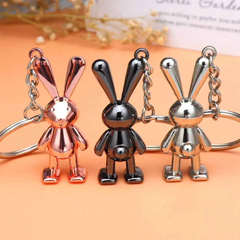 

Creative gifts Year of the Rabbit keychain 3D small pendant zodiac rabbit keychain bag pendant jewelry decoration