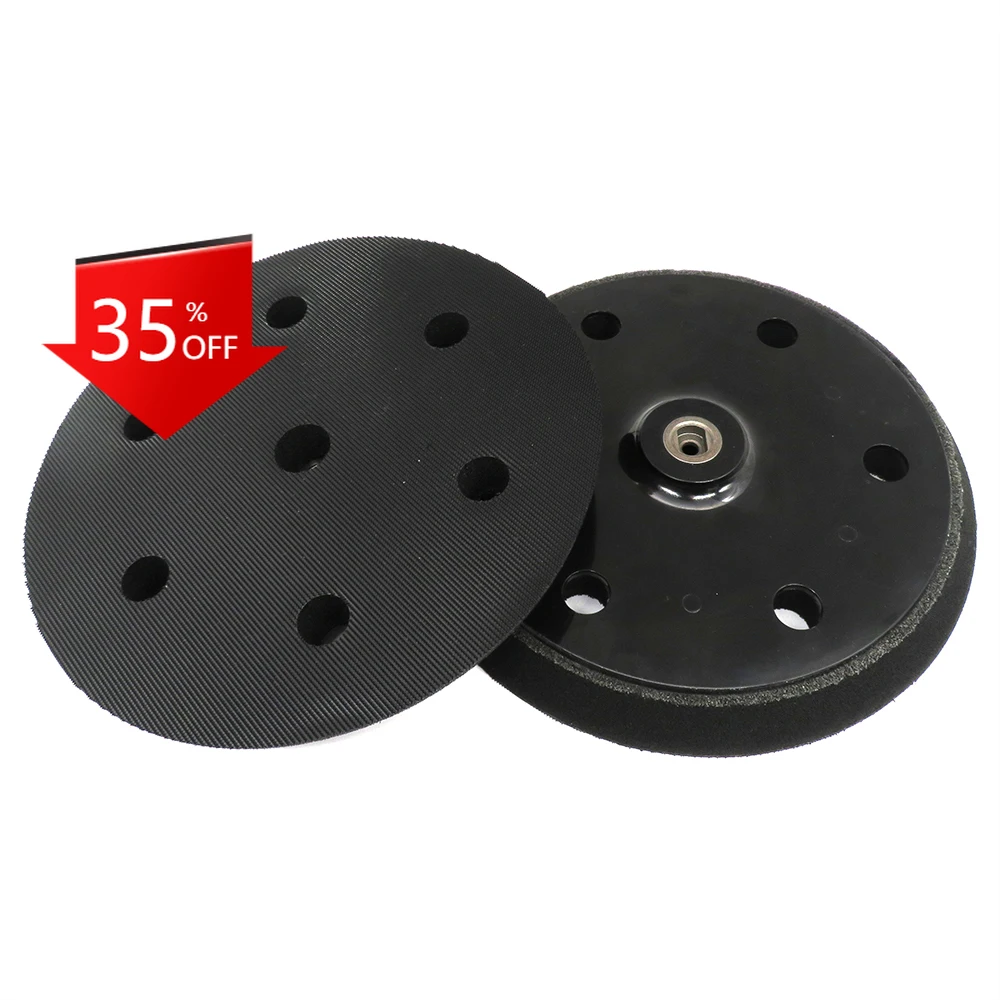 

9 Inch 210 mm 6 Hole Wall Polishing Sanding Pad Backing Plate For Hook & Loop Sanding Disc Abrasive Power Tools