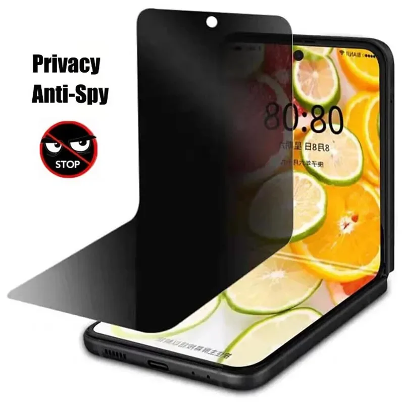

Противошпионская смотровая мягкая Гидрогелевая пленка для Samsung Galaxy Z Flip 5 4 3 ZFlip Flip5 Flip4 Flip3 внутренняя конфиденциальная защита для экрана из ТПУ