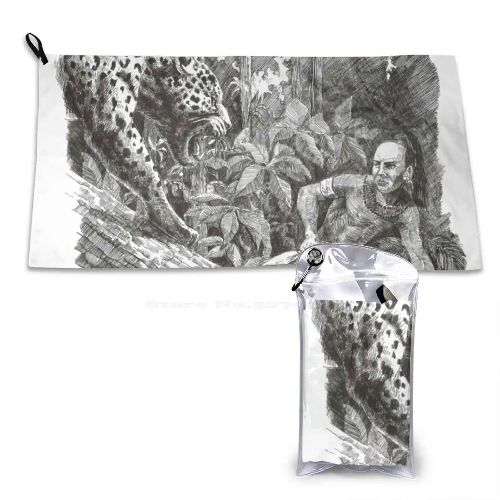 Персонализированное мягкое полотенце Encuentro для дома и улицы природа джунгли