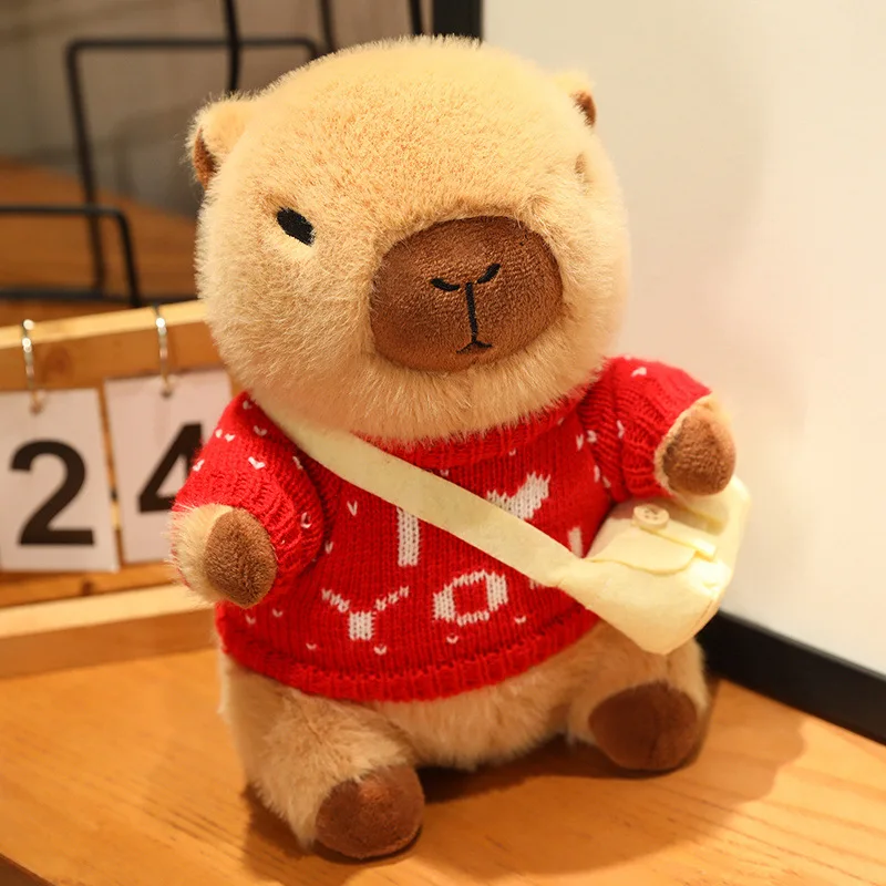 Мягкая Наполняющая кукла 23 см украшение для дома милая капибара искусственная