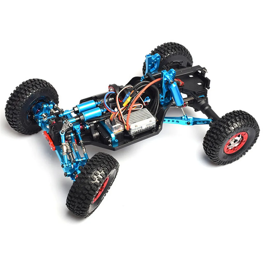 

9pcs Servo Linkage Pulling Steering Rods Arms For RC WLtoys 12428 FY-03 Blue