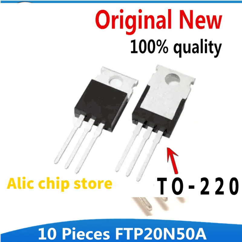 

10 шт. FTP20N50A TO-220 FTP20N50 20N50 TO220 20A 500V мощный МОП-транзистор