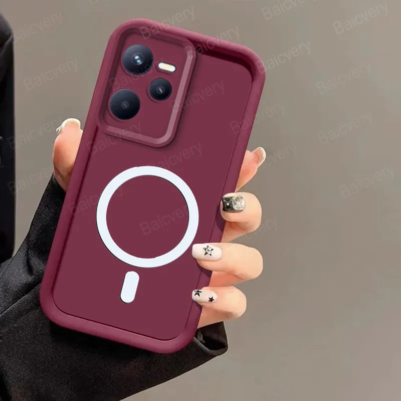 Для Realme C35 4G RMX3511 / Narzo 50A Prime RMX3516 с кольцом железный лист магнитная наклейка чехол