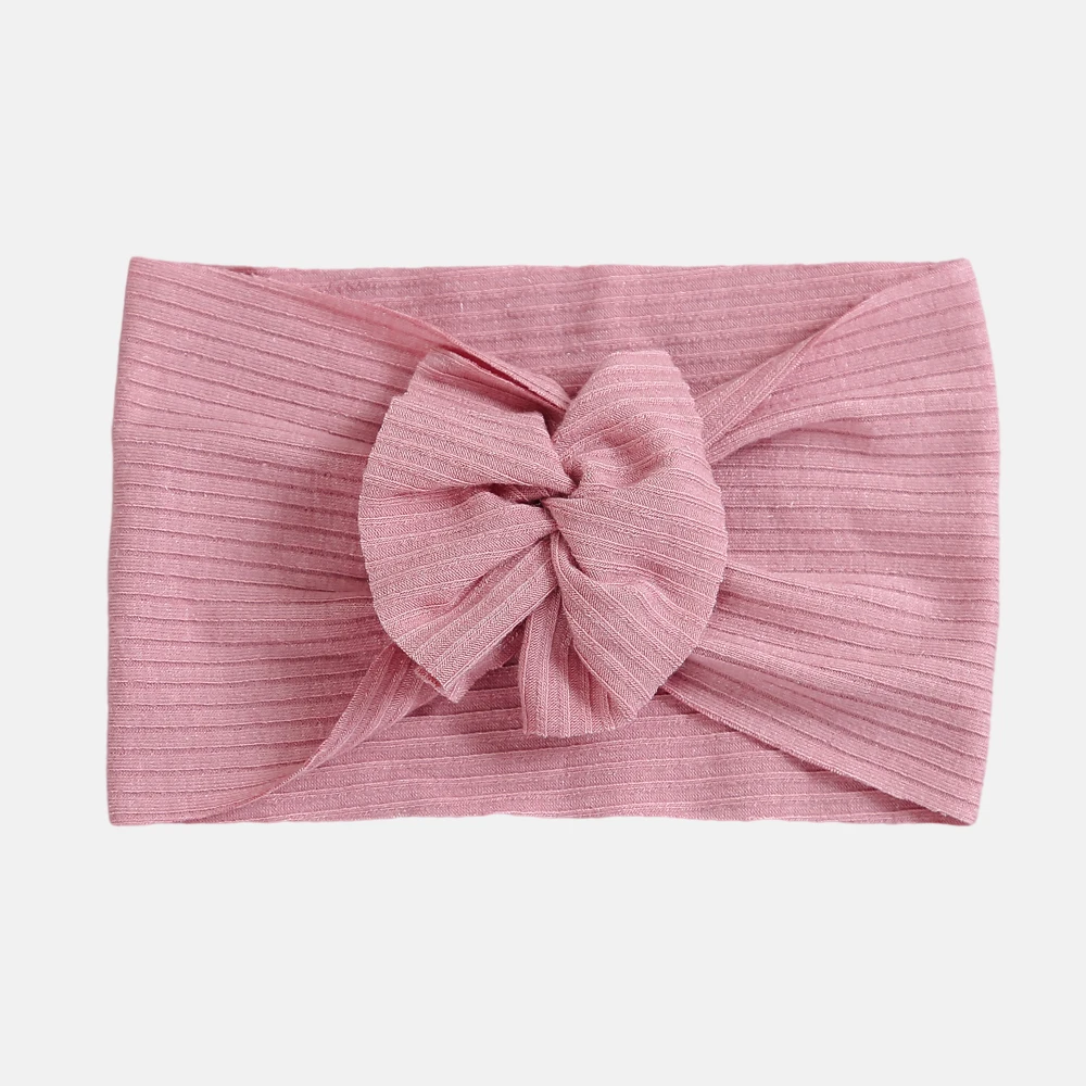 

1pcs Baby Girls Headband For Newborn Elastic Knit Children Turban For Babies Bows Soft Nylon Kids Headwear Hair Baby Accessorie