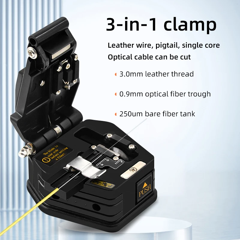 Fiber Cleaver SKL-6C Cable Cutting Knife FTTH Fiber Optic Knife Tools Cutter High Precision Cleaver 16 Point Blade