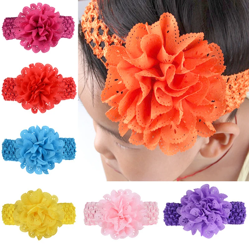 

1pcs Baby Elastic Flower Headband Headbands Hair Girls Bebe Bowknot Hairband Toddler Infants Accessories Set Photography Props