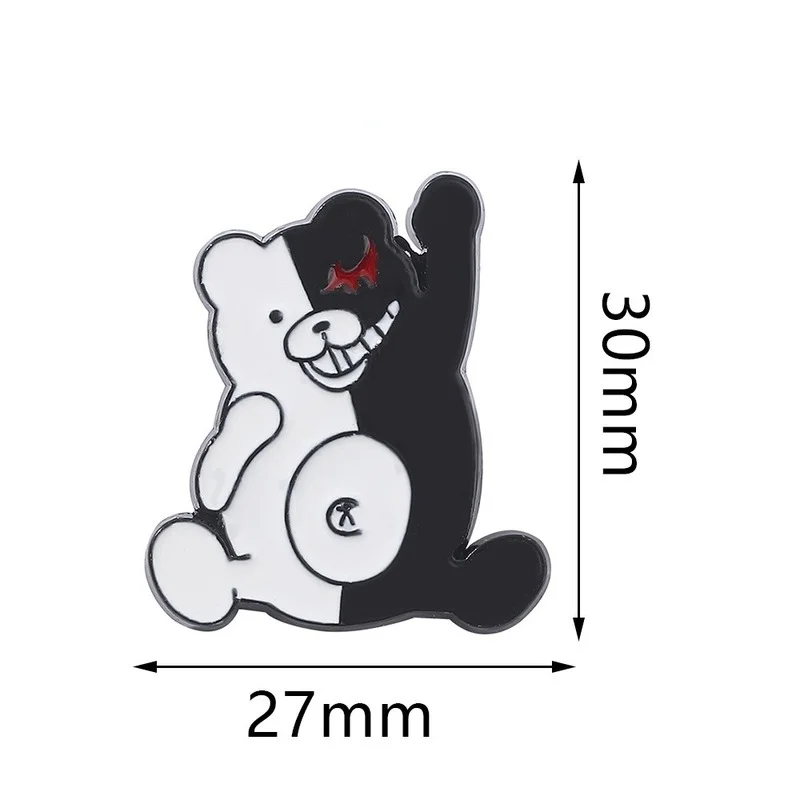 Danganronpa аниме творчество Monokuma значки Аксессуары Одежда Брошь булавка рюкзак