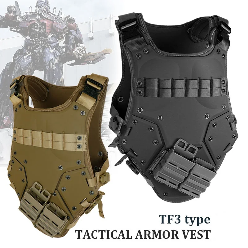 TF3 Tactical Vest Molle Plate Carrier Swat Military Army Body Armor Transformer Wargame Shooting Hunting Airsoft Combat Vests