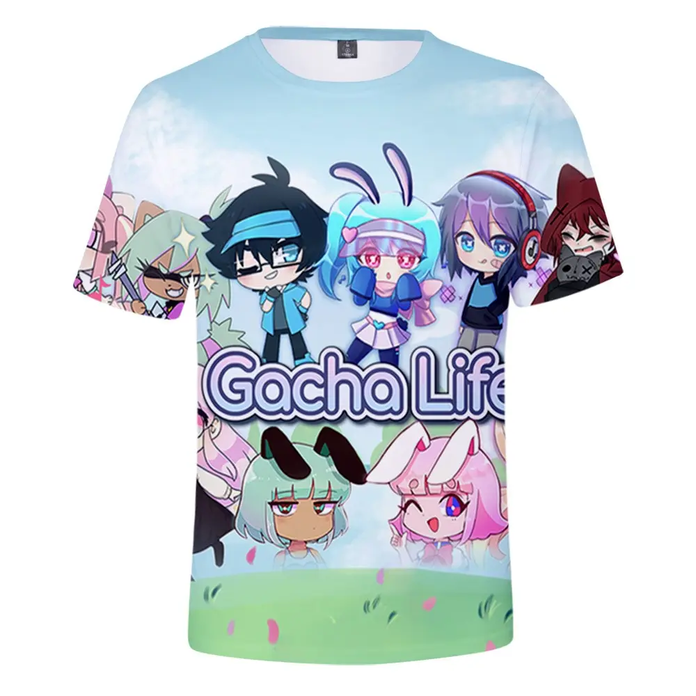 

Harajuku Gacha Life Boys Girls T-Shirt 3D Print Oversize Streetwear Harajuku T Shirts Women Men Casual Kids Clothing Top Tees