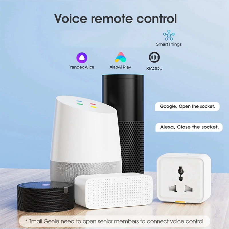 Умная розетка Ewelink с Wi-Fi универсальная штепсельная вилка управление через