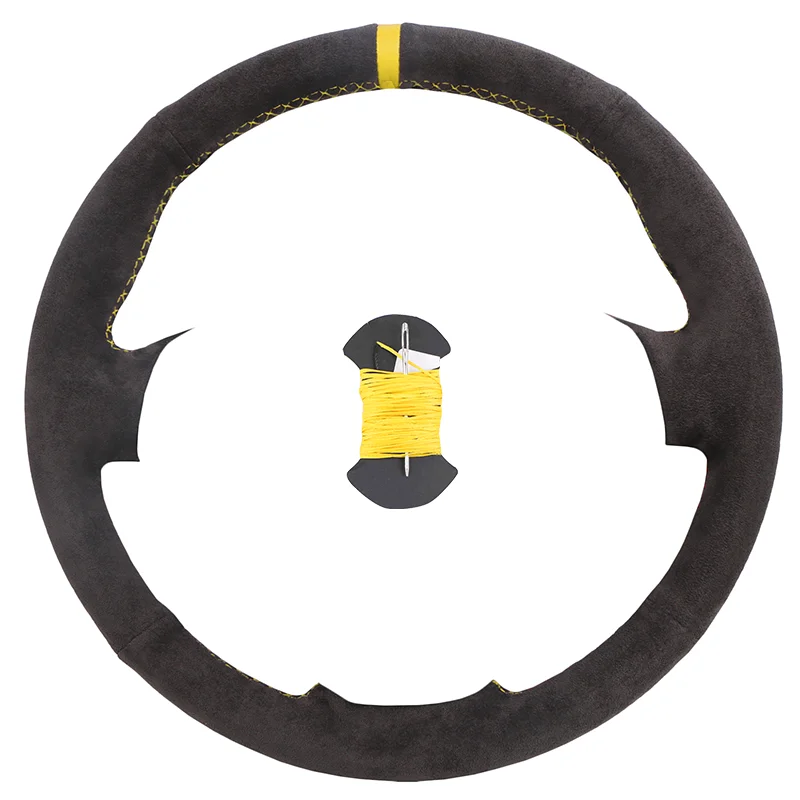 

Замшевый кожаный чехол на руль автомобиля для Mitsubishi Lancer Evolution 8 VIII 2003-2005 Lancer Evolution 9 IX 2005-2007