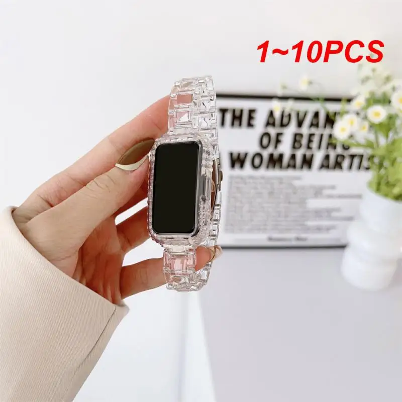 

Ремешок полимерный для наручных часов, сменный Браслет с тремя бусинами для Honor Band 7 6, 6pro, 1 ~ 10 шт.