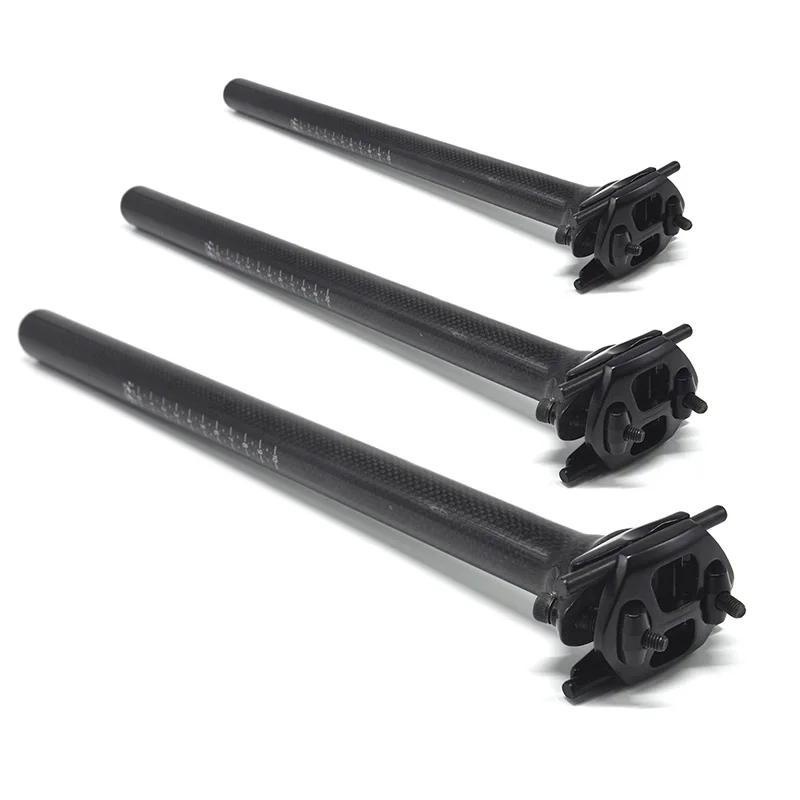 

NO TRADEMARK 3K mountain road bicycle carbon fiber seat tube seat rod 27.2/30.8/31.6* 350/400mm