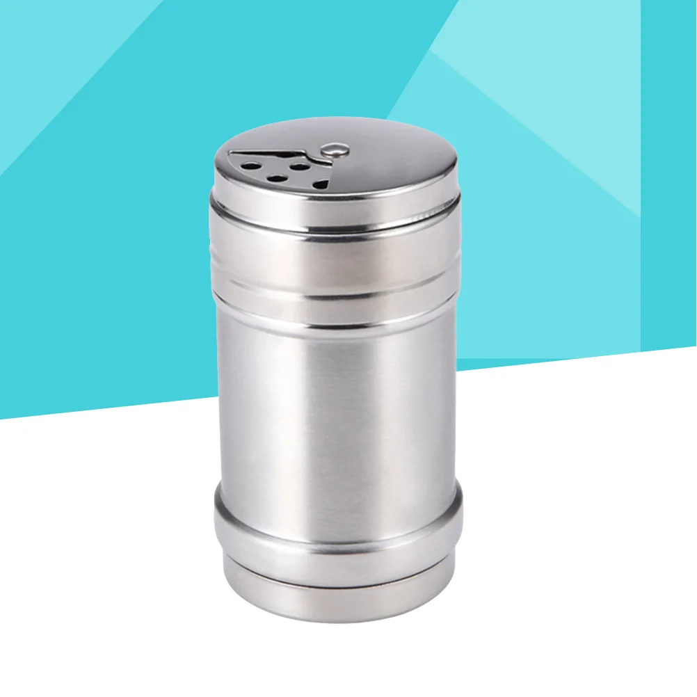 

1 Pc Seasoning Can Rotatable Stainless Steel Adjustable Kitchen Castor for Pepper Salt Sugar
