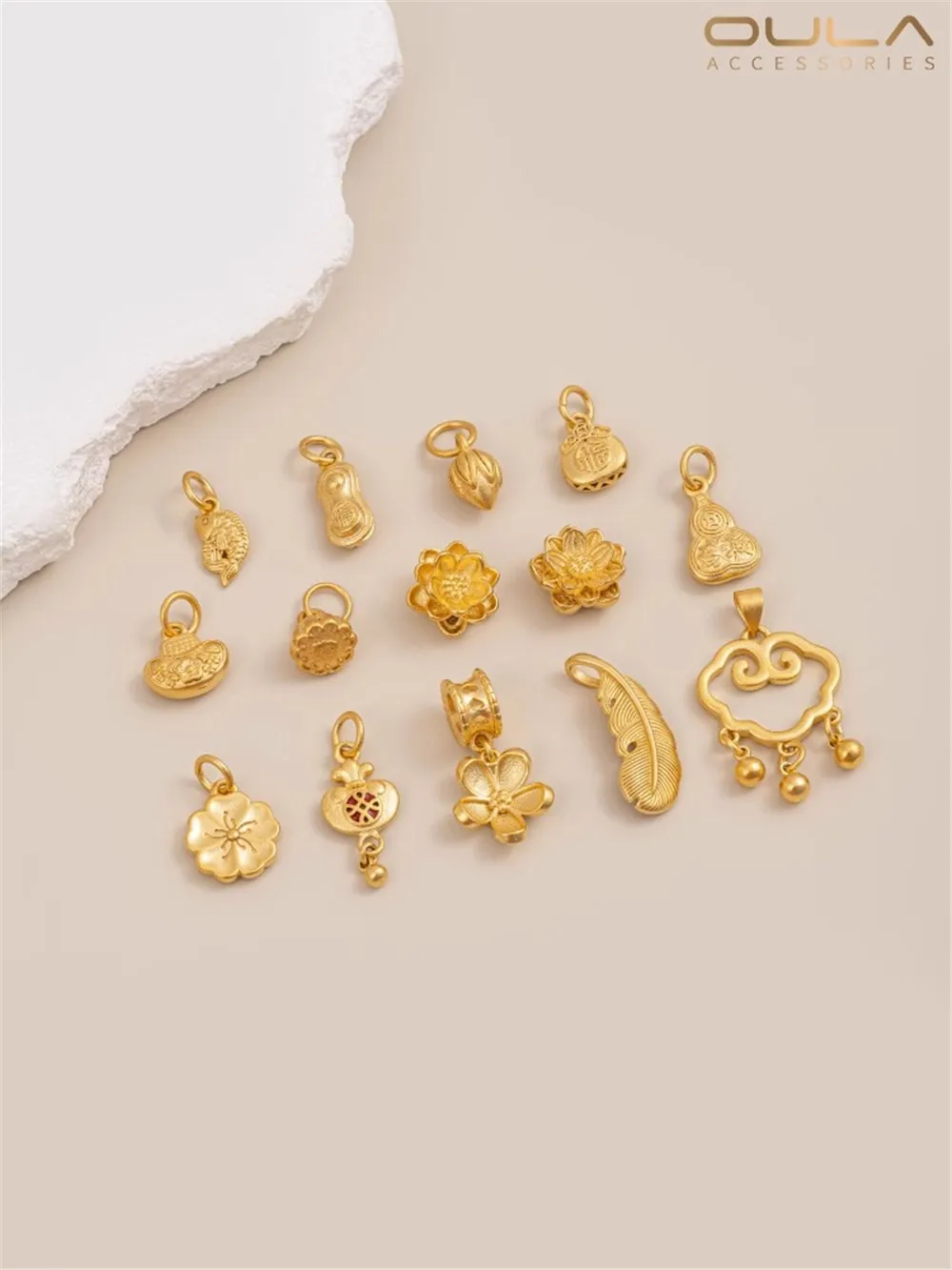 Вьетнамский песок Золотой лотос понг цветок бутон вишни тыква сумка на удачу