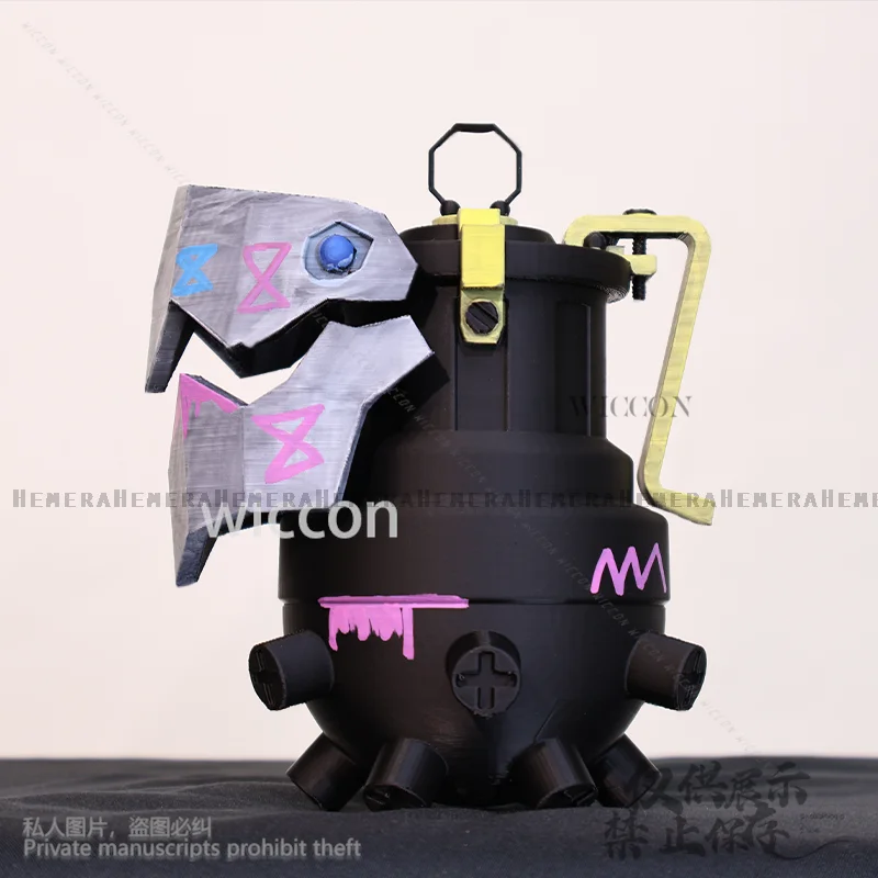 Аниме Arcane Косплей Jinx Костюм Chomper Акула Оружие Брелок Реквизит Для Хэллоуина