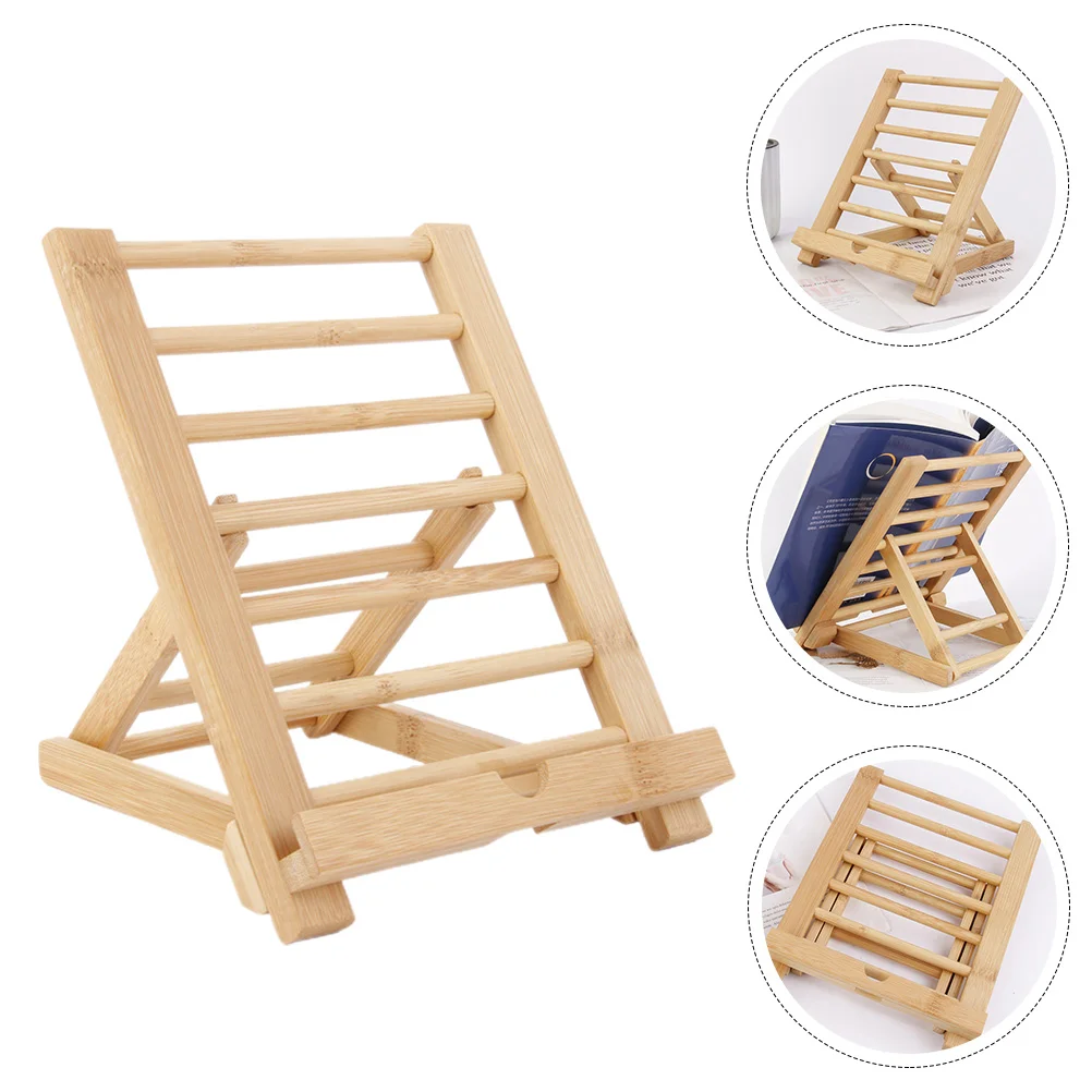 

Mobile Phone Bamboo Stand Holder Home Folding Storage Bracket Wood Cellphone