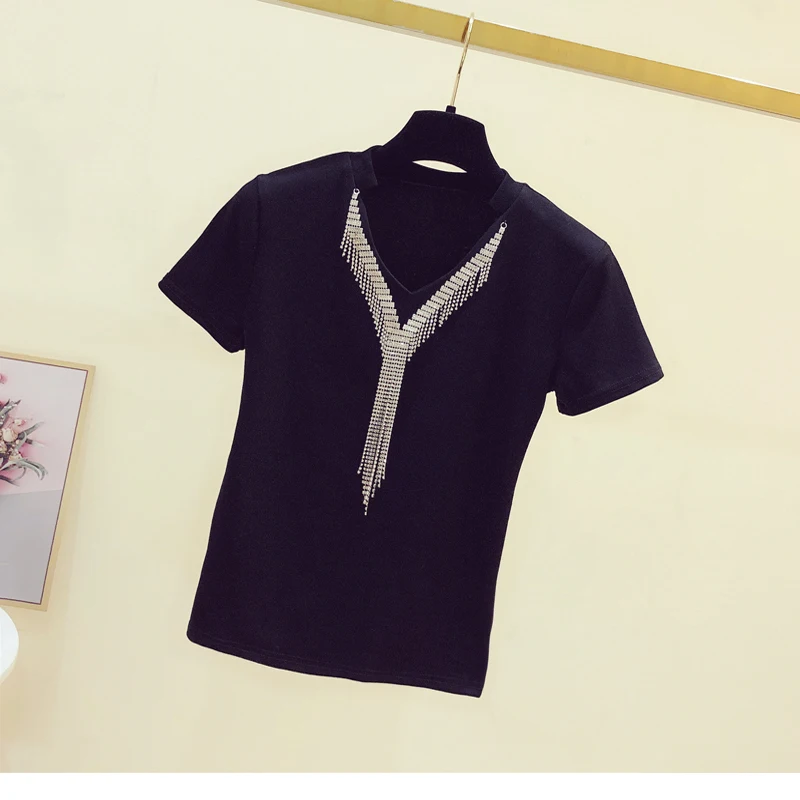 

T-shirt women's short sleeve 2021 summer new fashion foreign gas shirt GRAY22