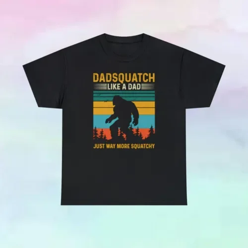 Dadsquatch как папа только что увидел мягкая хлопковая футболка с длинным или