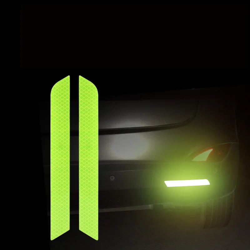 2pcs Car Tail reflector for Rear Bumper Reflective Warning Sticker Sign Driving Safety Caution |