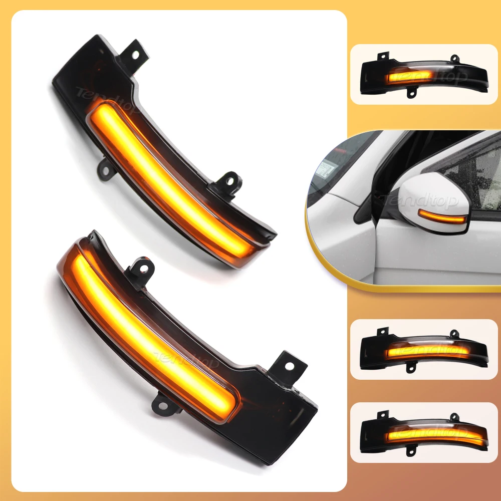 

2pcs Dynamic Flowing LED Side Mirror Indicator Turn Signal Light for Mitsubishi Outlander 2013-2020 Lancer 2016 OEM 8351A135