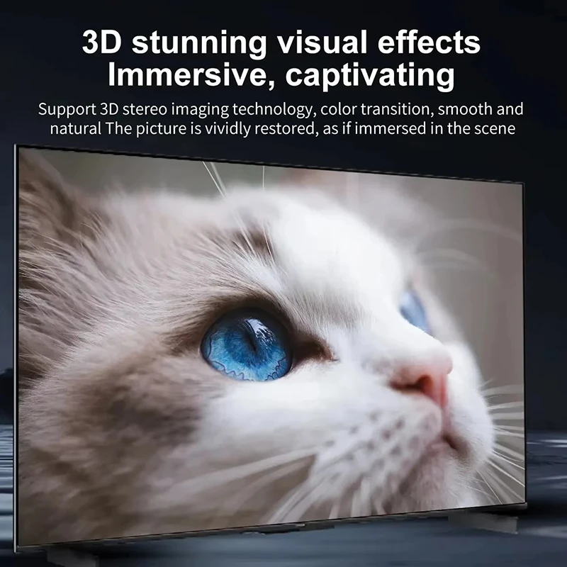 Фото Кабель для преобразования видео 4K30Гц/60Гц HD Type-C в HDTV, кабель для синхронной передачи изображения, для ТВ и компьютера, 0.1/2 метра, плетеный кабель для проекции экрана №3