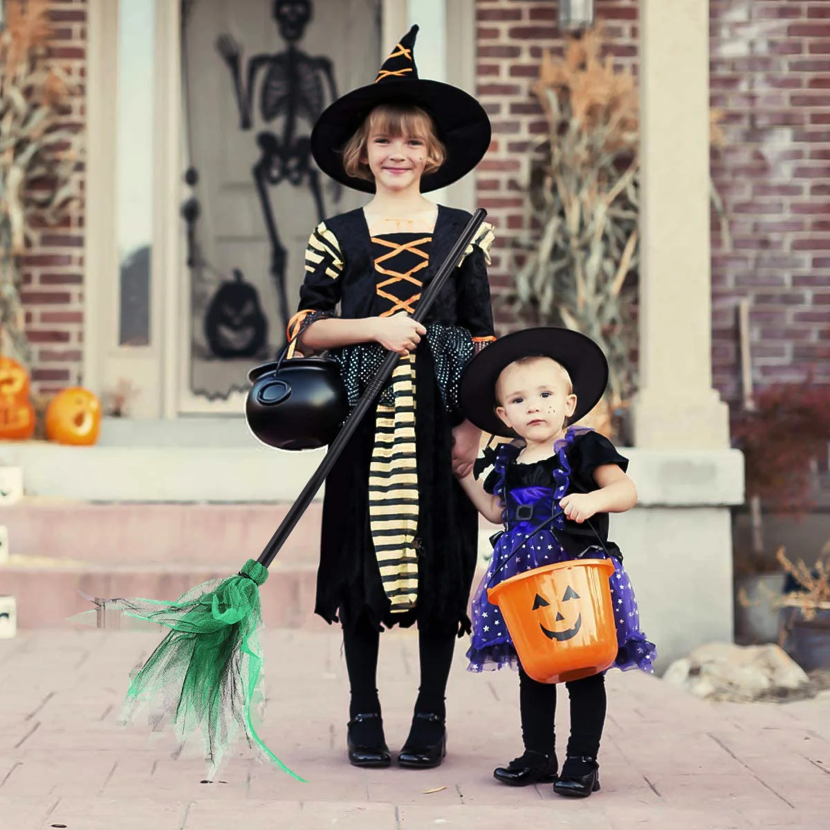 Хэллоуин метла женские украшения для свадебной церемонии метлы сетка ведьмы